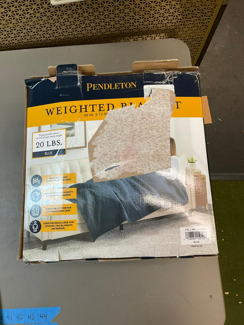 Pendleton Weighted Blanket 20 lbs (1 of 1)