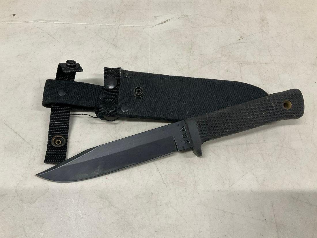 Cold steel carbon knife with cloth sheath: 11