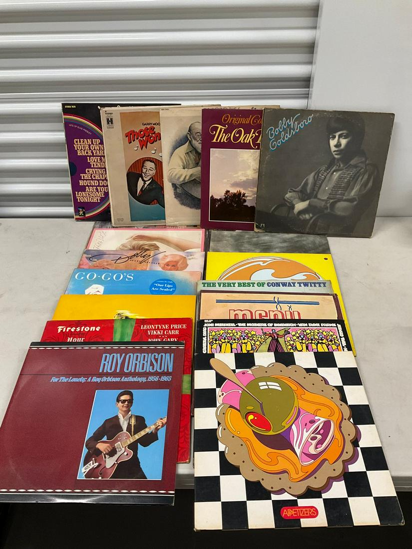 Large lot of various records including Bobby Goldsboro, The Best of Coway Twitty,  Go-Gos and more (1 of 1)
