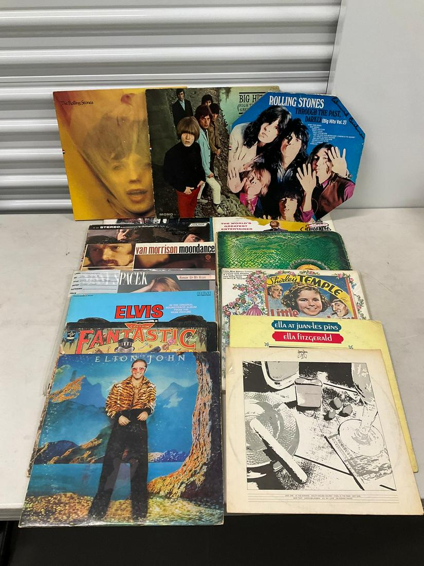 Lot of various records including The Rolling Stones, Shirley Temple, Ella Fitzgerald, Elton John and: Lot of various records including The Rolling Stones, Shirley Temple, Ella Fitzgerald, Elton John and more