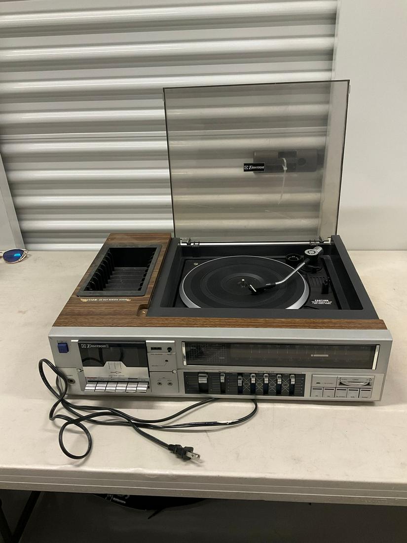 Emerson Model No. M3350 Radio and Record Player with power cord (1 of 1)