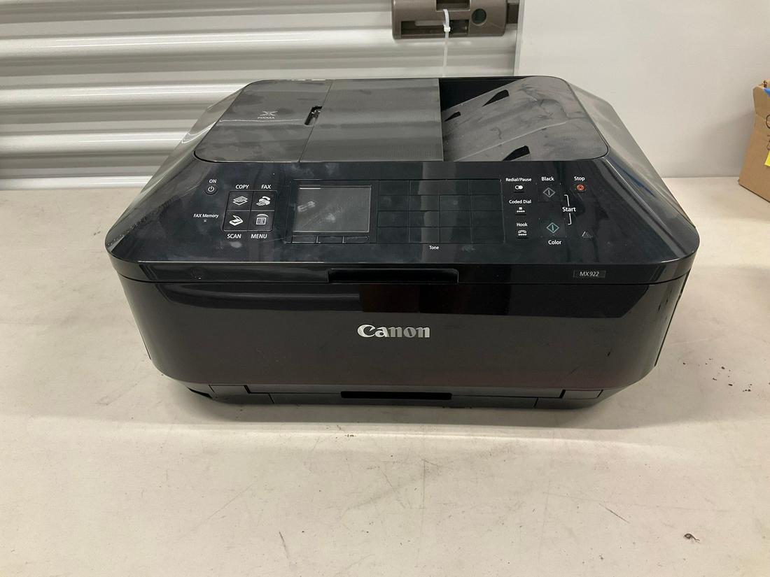 Pixma Mx922 Canon printer with power cord (1 of 1)
