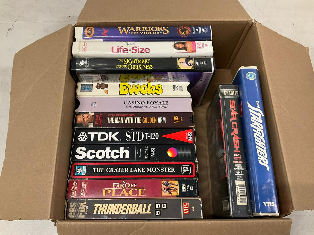 Lot of various VHS Tapes including Exoks, A Far off Place, Nightmare Before Christmas and more (1 of 1)