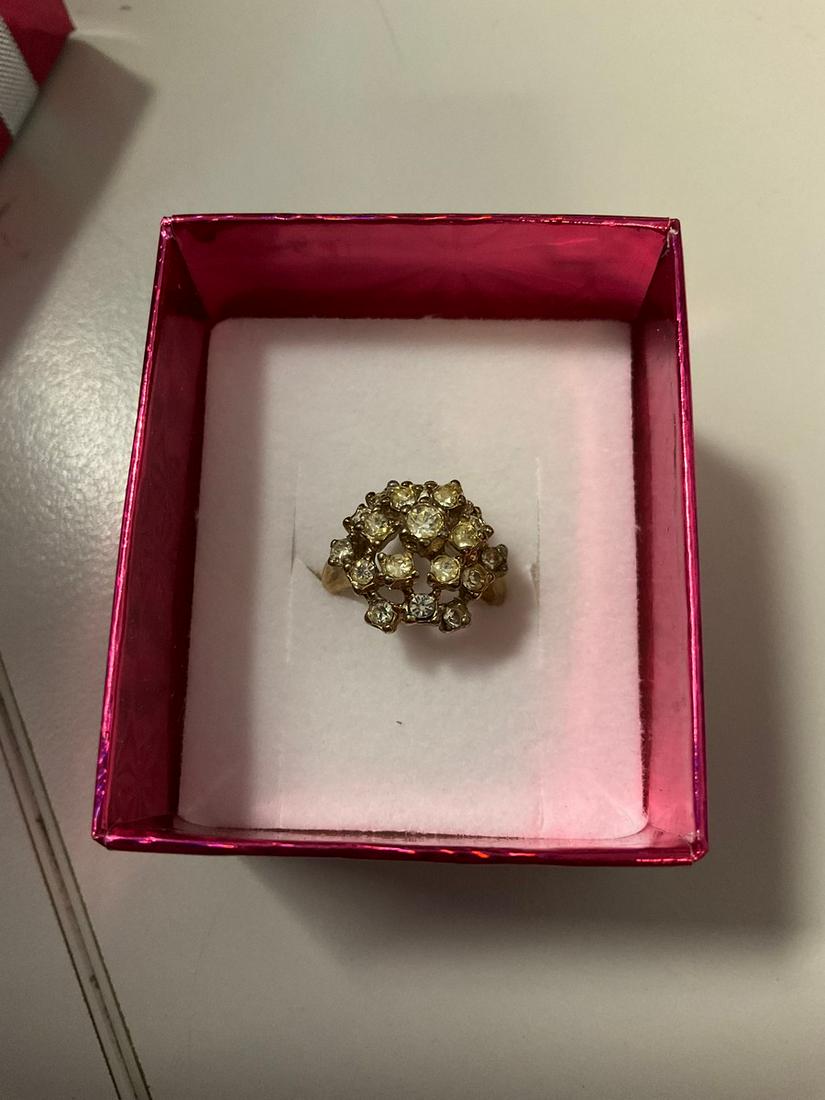 14kt Goldplated CZ Cocktail Ring (1 of 1)