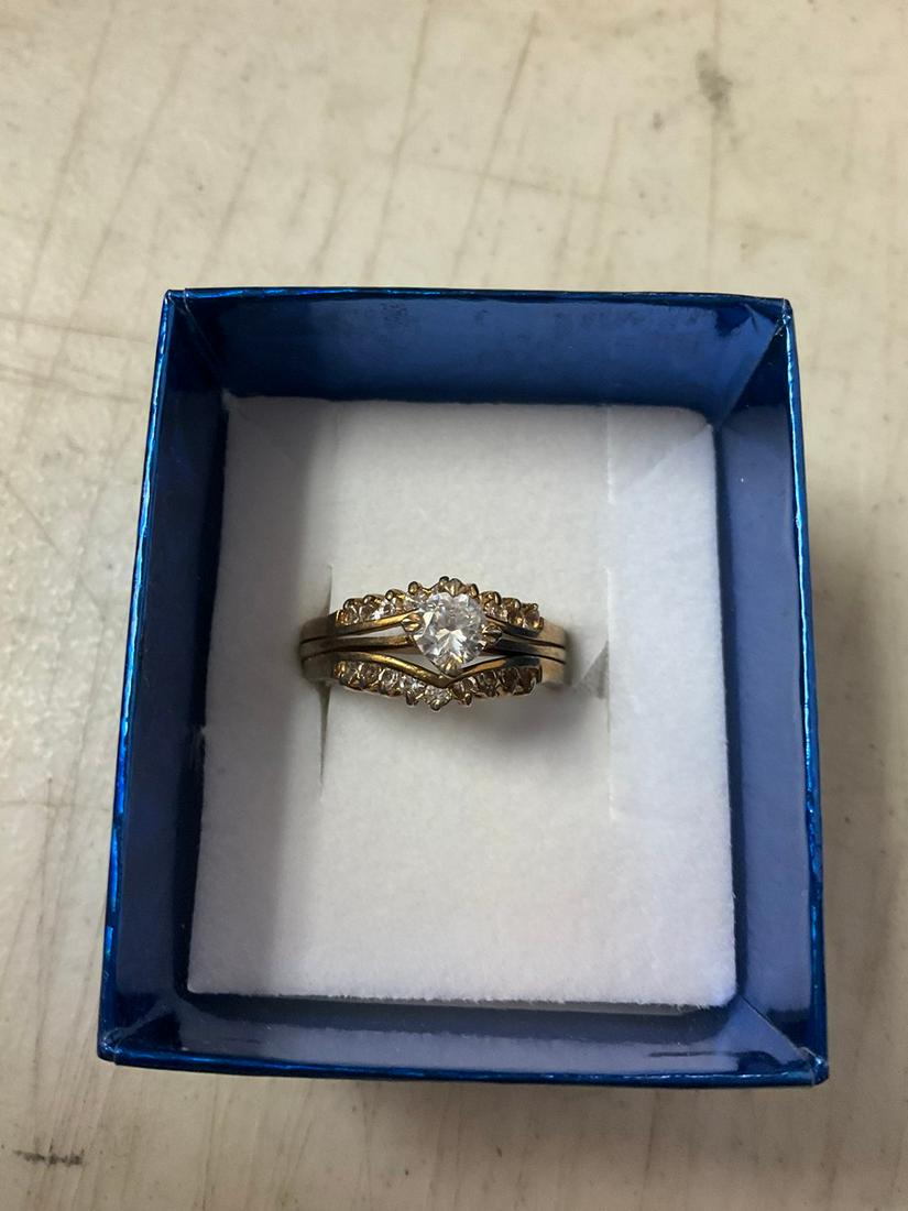 18kt Goldplated Ornate CZ Ring (1 of 1)