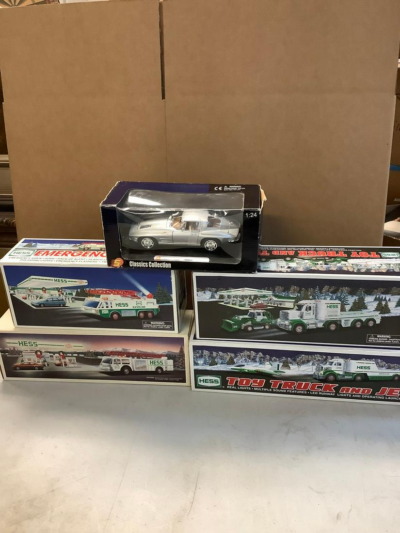 1963 Die-Cast Corvette Stingray and 1990-2013 Hess Trucks (1 of 1)