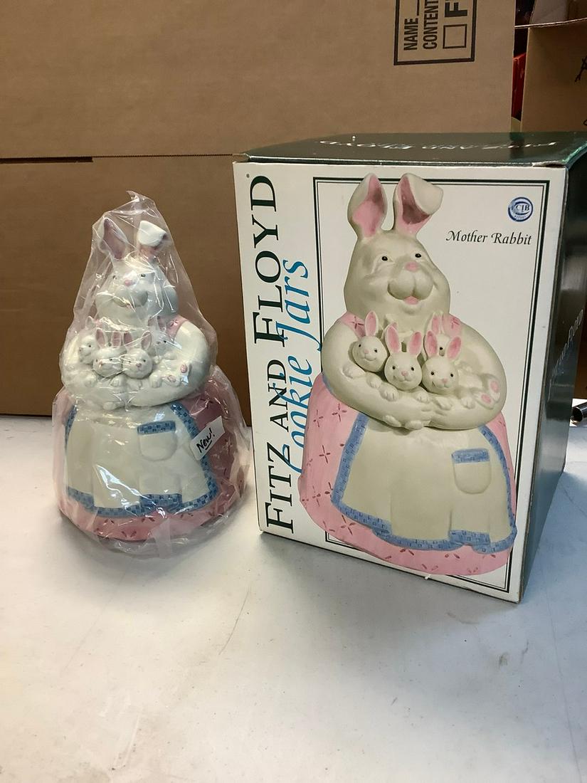 "Fitz & Floyd Mother Rabbit" Cookie Jar (1 of 1)