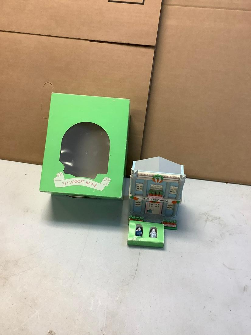 Vintage Dept 56 Hide-A-Way Hollow" 24 Carrot Bank (1 of 1)