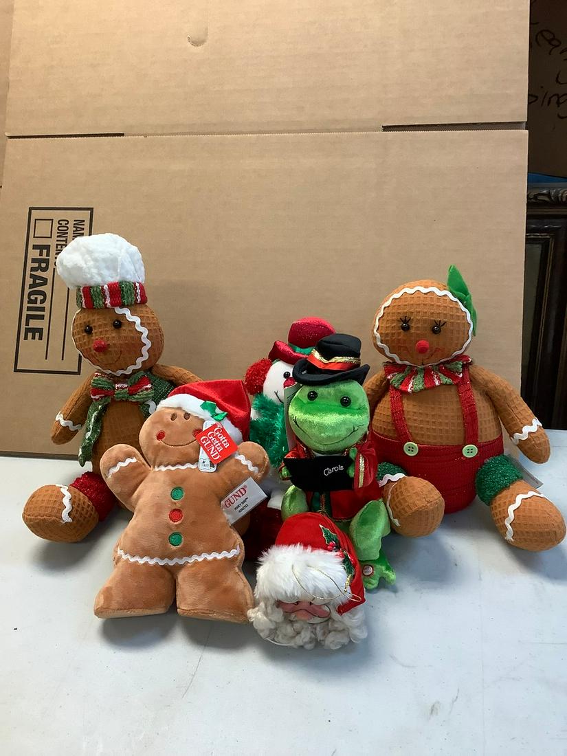 Christmas Plush Toys with Battery Operated Frog: Christmas Plush Toys with Battery Operated Frog