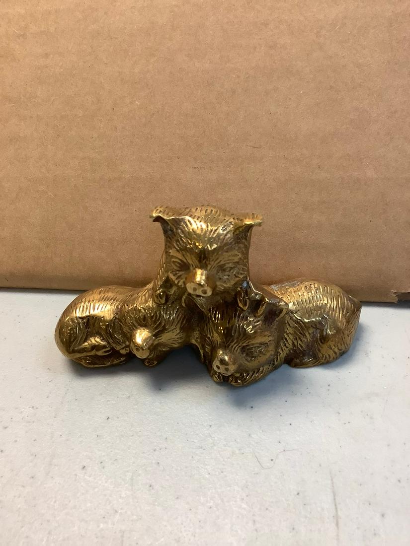 Vintage Brass Pig's Group (1 of 1)
