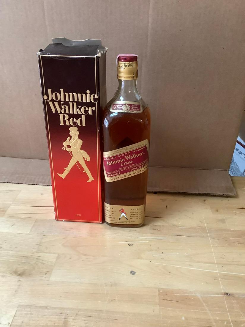Johnnie Walker Red Label Blended Scotch Whisky 1 Litre Sealed (1 of 1)