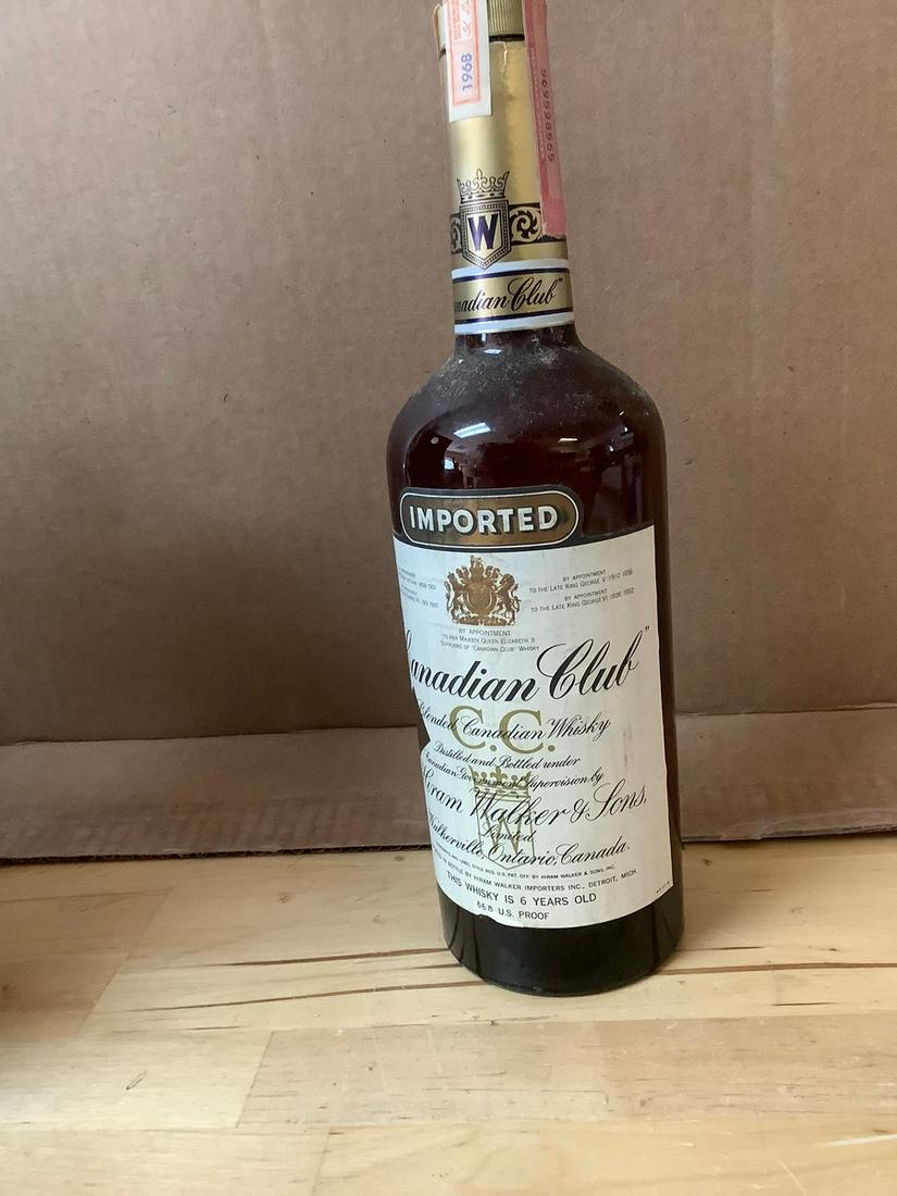 Imported Canadian Club Hiram Walker & Sons Blended Canadian Whisky 1qt. Sealed (1 of 1)
