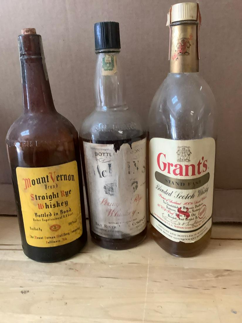 Mount Vernon Brand Straight Rye Whiskey, Grant's Blended Scotch Whisky and More (1 of 1)