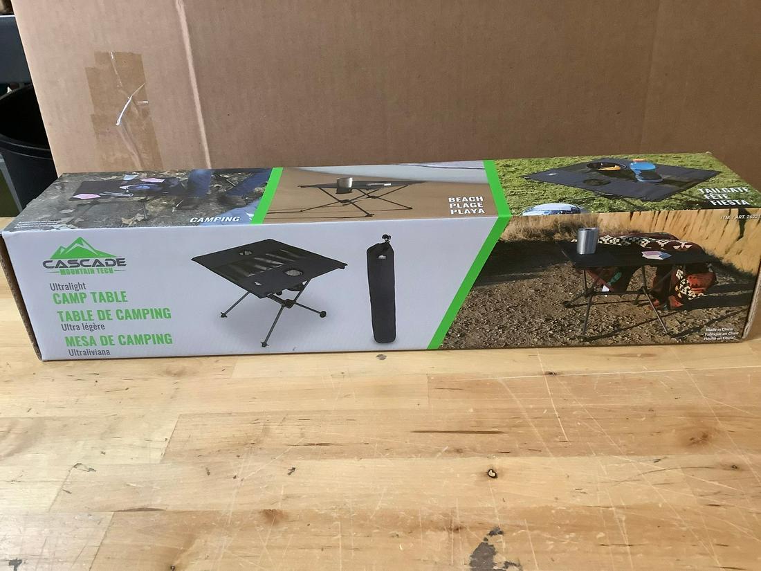 Cascade Mountain Tech Ultralight Camp Table N.I.B. (1 of 1)