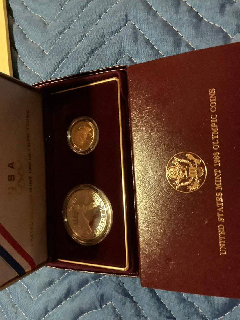 1988 Olympic Silver & Gold coin (1 of 1)