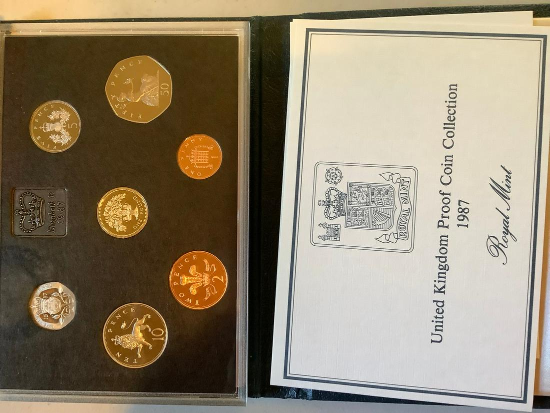 1987 United Kingdom coin set proof (1 of 1)