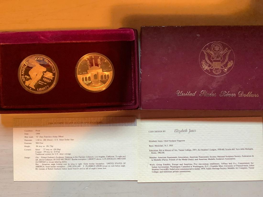 1984 Olympic Silver Dollar coin set (1 of 1)