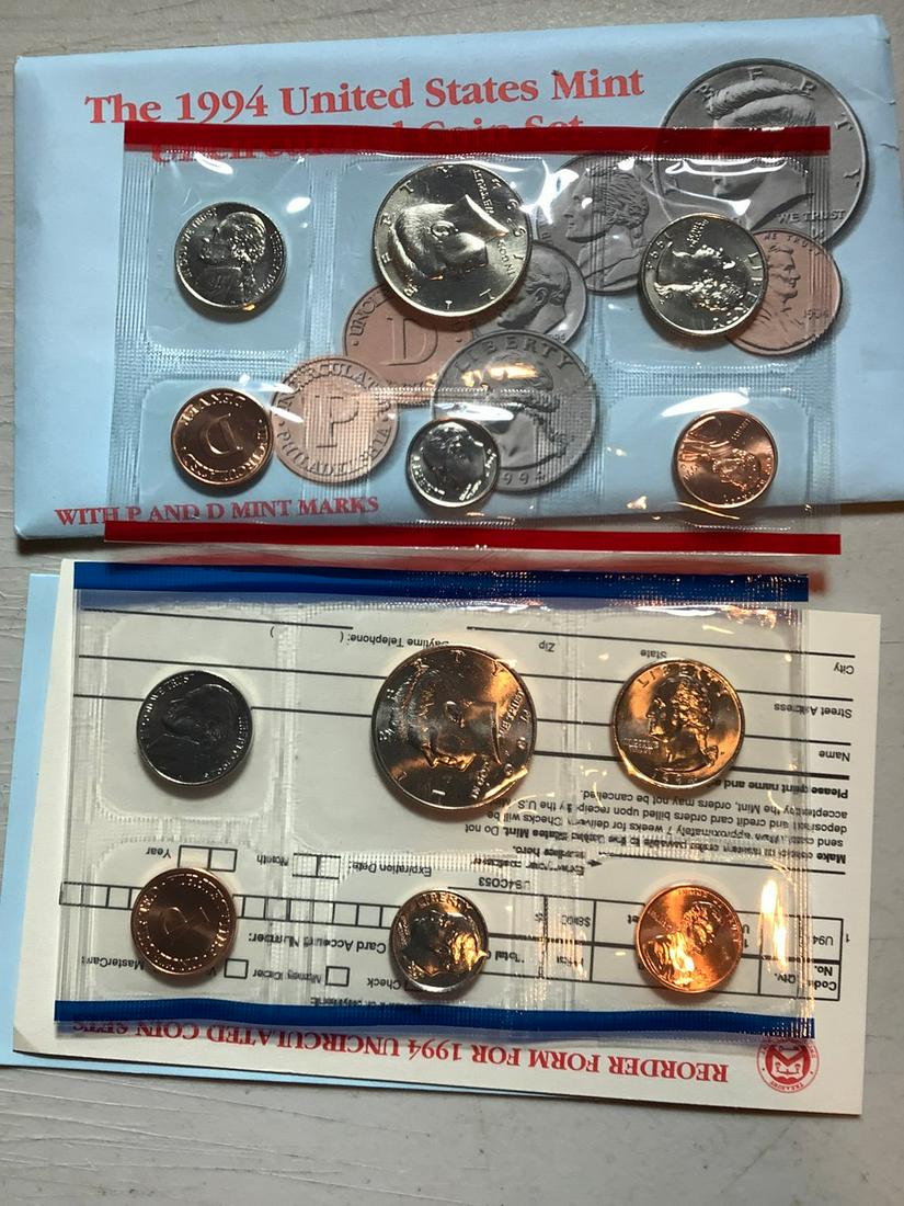 1994 P&D Uncirculated Coin Set (1 of 1)