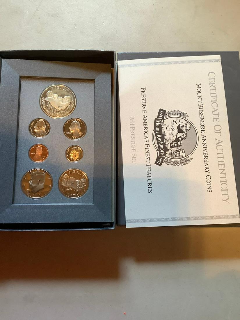 1991 Mount Rushmore Silver Anniversary Coin Set (1 of 1)
