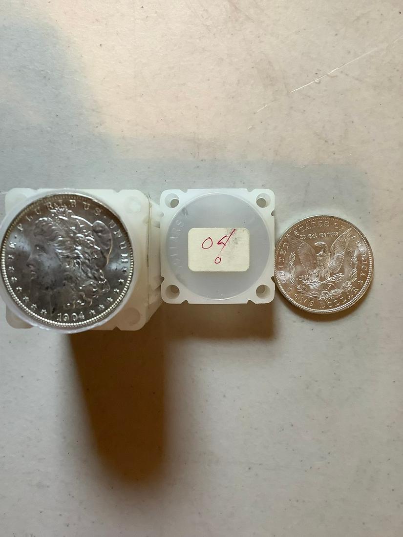 1904 O uncirculated Morgan Dollars Roll of 20 (1 of 1)