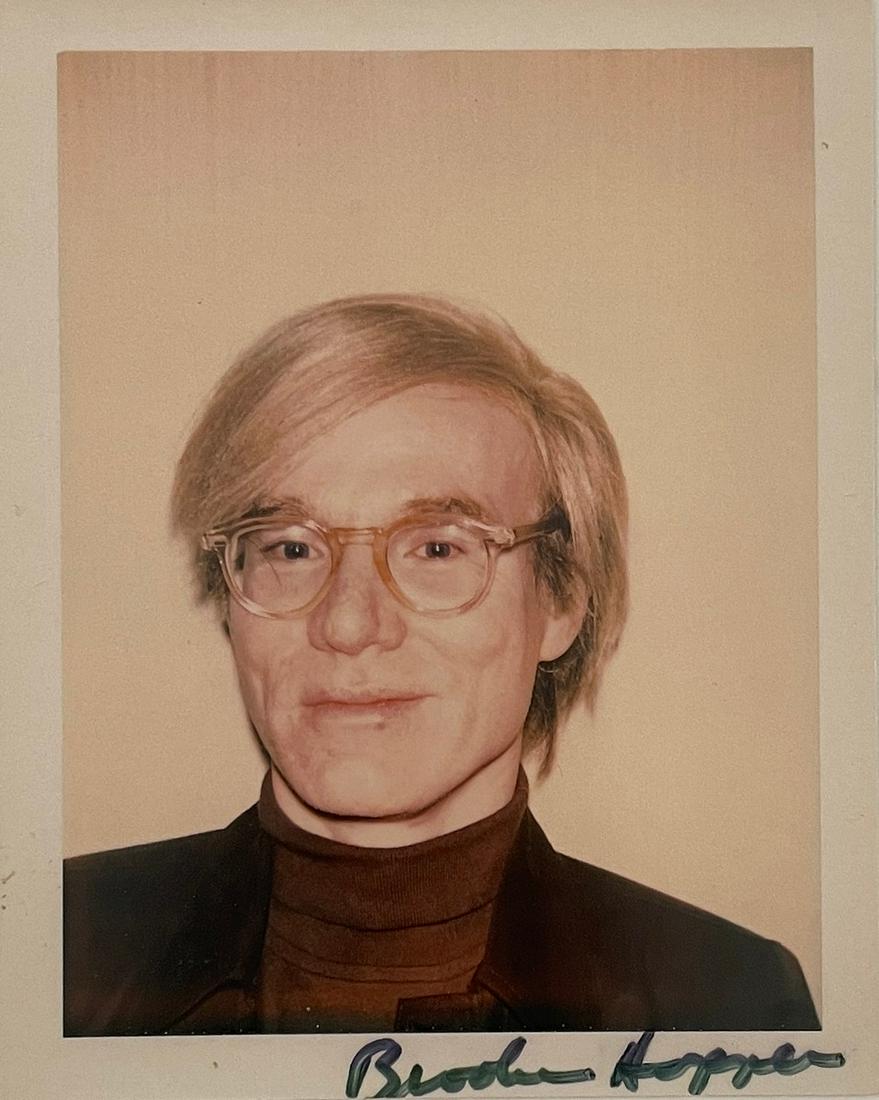 Andy Warhol - Self Portrait - Polaroid Print: ANDY WARHOL (1928-1987) Self Portrait Polaroid Print 6" x 7 1/4"