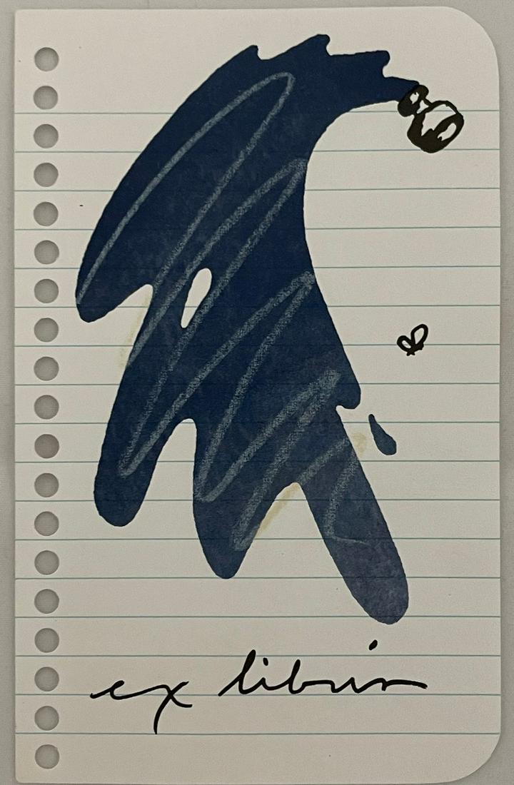 Claes Oldenburg - Lithograph, 1991: CLAES OLDENBURG (1929-2022) Untitled, Ex Libris for Printed Matter, 1991 Lithograph 3" x 5"