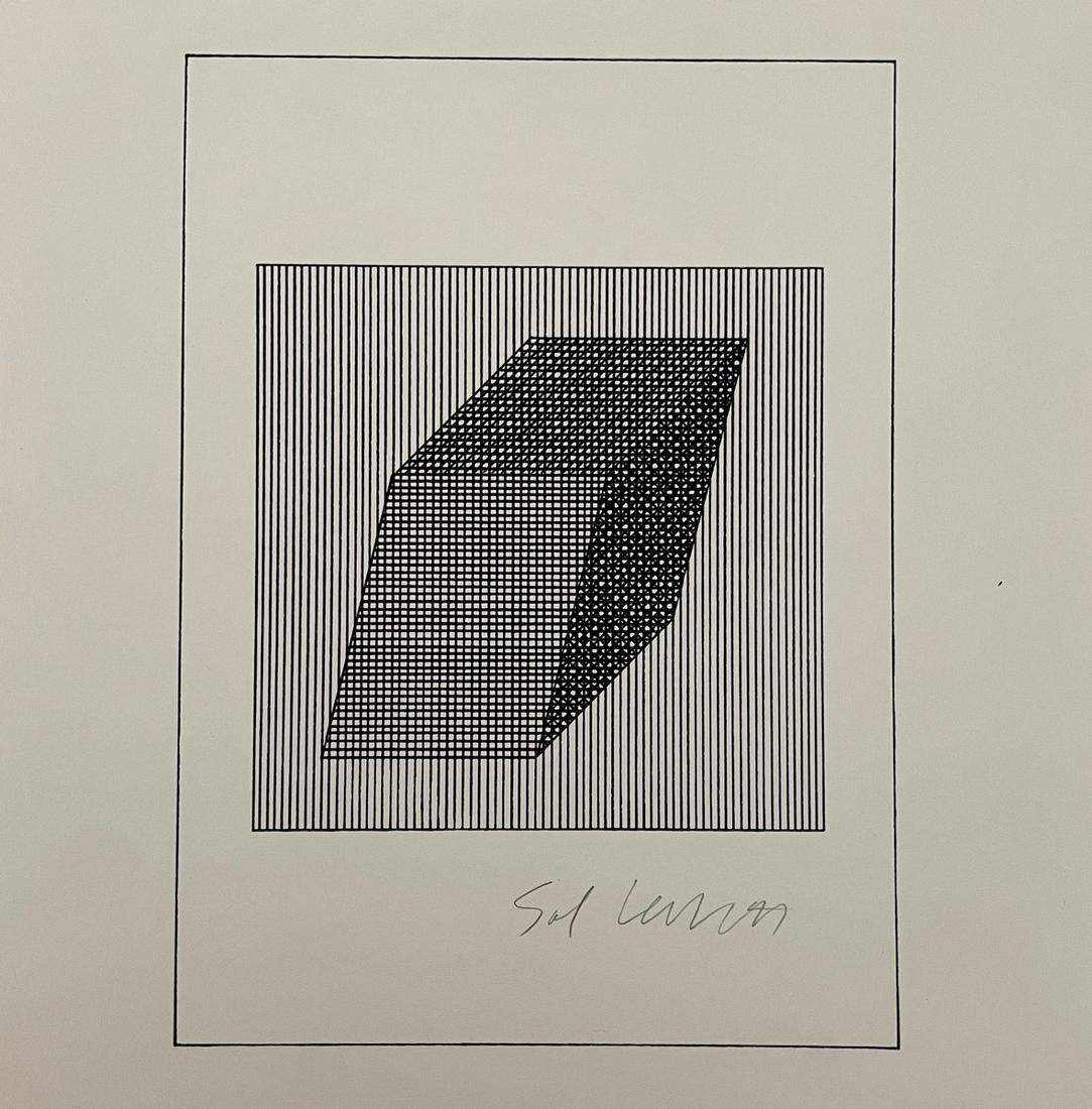Sol LeWitt - Untitled, Geometric Figure - Hand Signed: SOL LEWITT (1928-2007) Untitled, Geometric Figure Hand Signed to the bottom right Silkscreen 8" x 8"