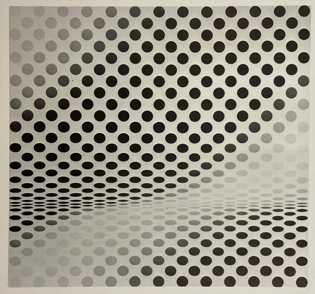 Bridget Riley - Pause, 1964: BRIDGET RILEY (B. 1931) Pause, 1964 Print in Colors k
