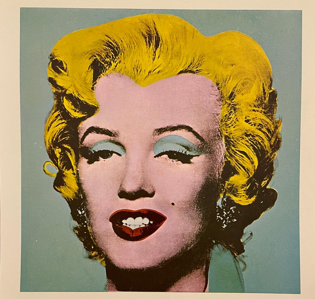 Andy Warhol - Marilyn Monroe, 1964: ANDY WARHOL (1928-1987) Marilyn Monroe, 1964 Shot Sage Blue Print in Colors 7 3/4" x 8"