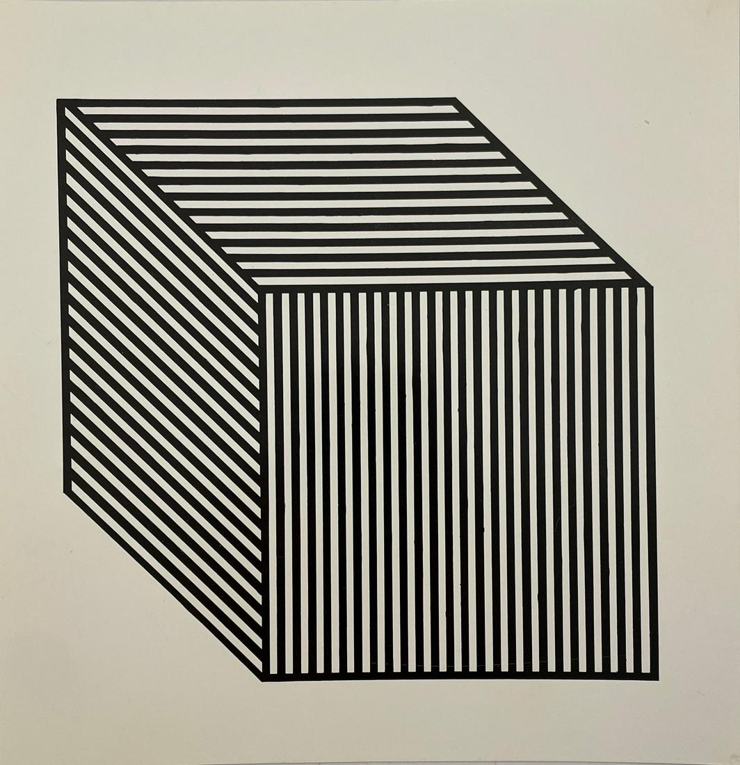 Sol LeWitt - Untitled, Geometric Figure: SOL LEWITT (1928-2007) Untitled, Geometric Figure Offset Lithograph Copyright Sol LeWitt 1982 8 3/4" x 9"