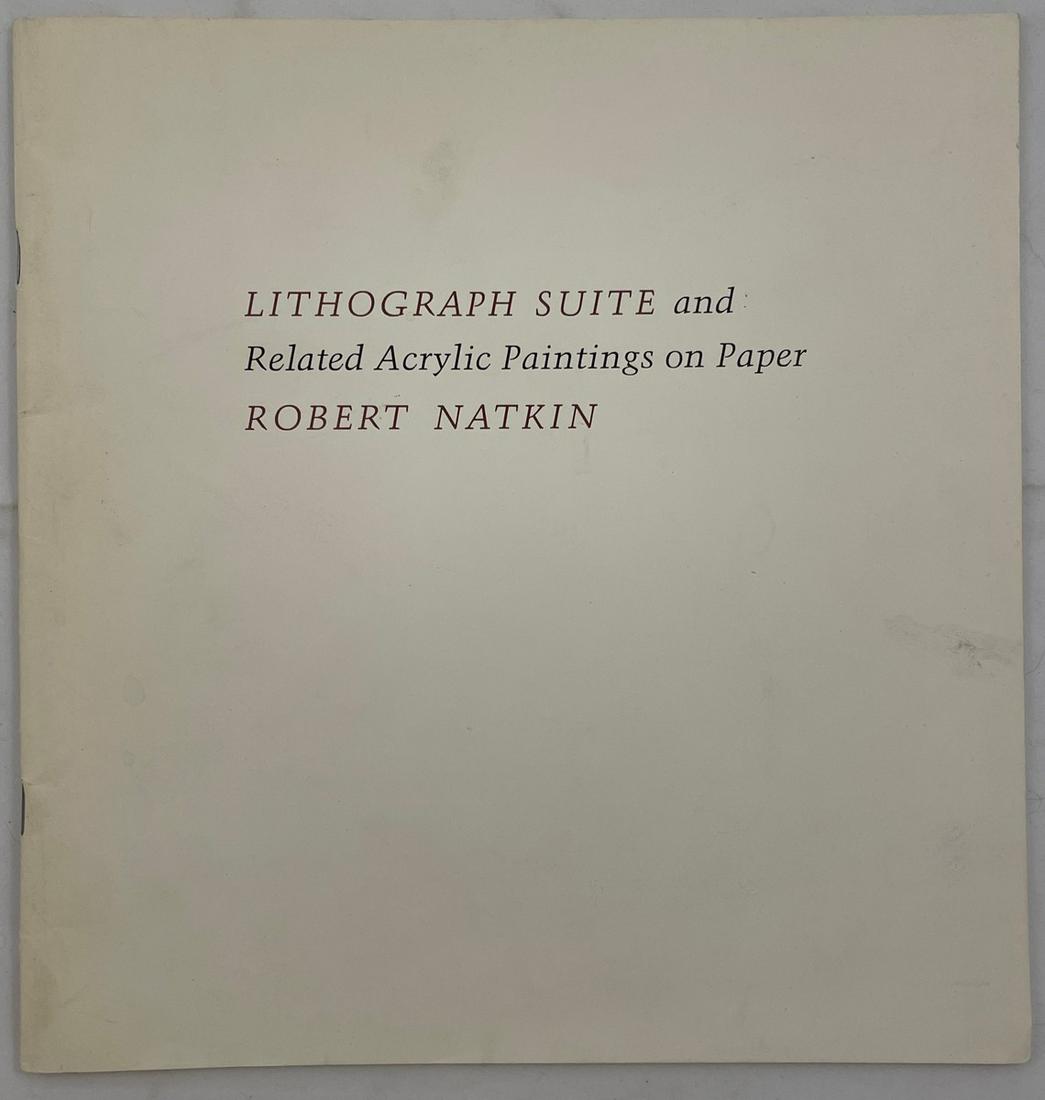 Robert Natkin Artwork Catalog - Hand Signed: ROBERT NATKIN (1930-2010) Lithograph Suite & Related Acrylic Paintings on Paper - Robert Natkin Signed on front page 9" x 9"