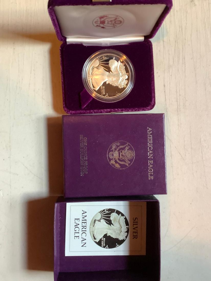 1986 - S Proof American Eagle Silver Coin: 1986 - S Proof American Eagle Silver Coin