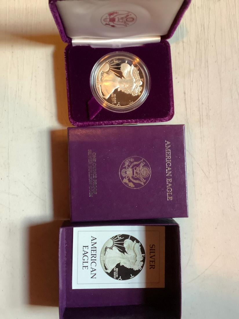 1986 - S Proof American Eagle Silver Coin: 1986 - S Proof American Eagle Silver Coin
