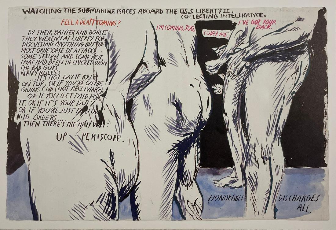 Raymond Pettibon - Watching the Submarine Races (1 of 1)