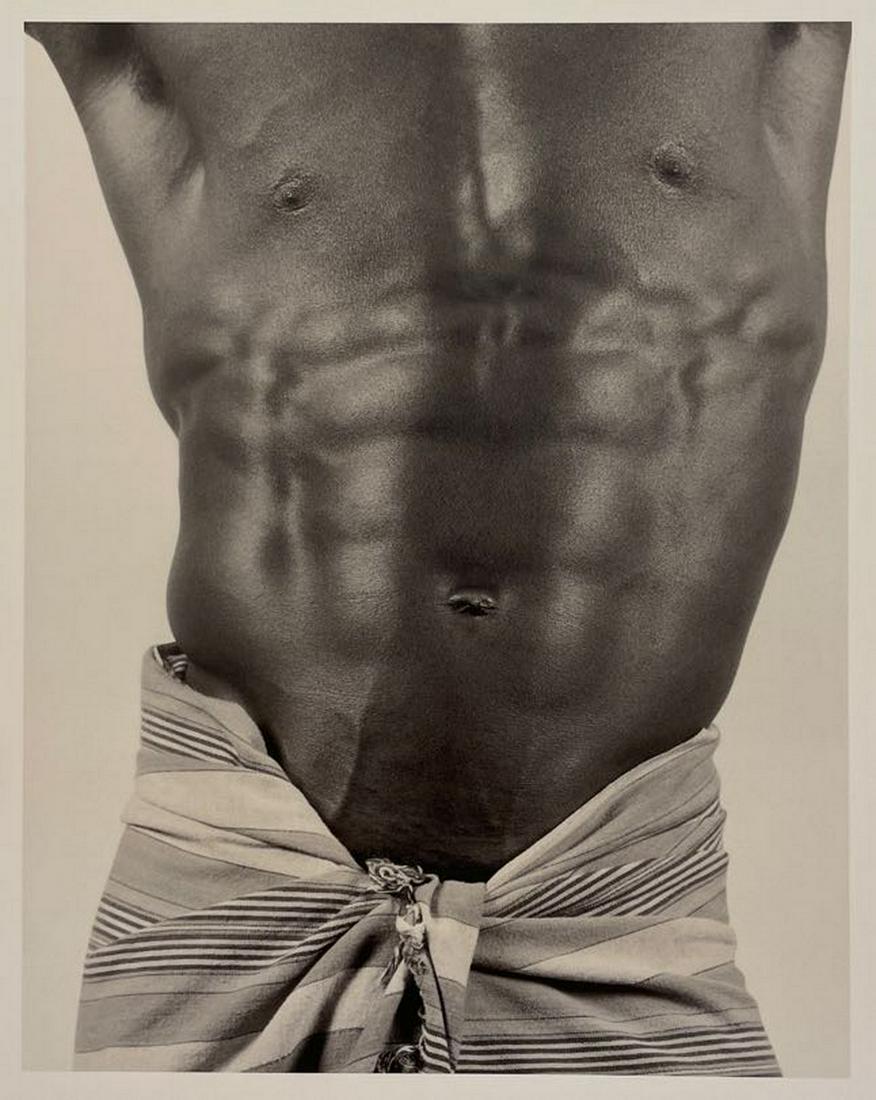 Robert Mapplethorpe - Derrick Cross, 1983: ROBERT MAPPLETHORPE (1946-1989) Derrick Cross, 1983 Print in Colors 5 3/4" x 7 1/2" There are few photographers who have sparked national debate around artistic freedom and eroticism as profoundly as
