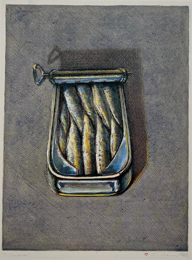Wayne Thiebaud - Sardines, 1990 (1 of 1)