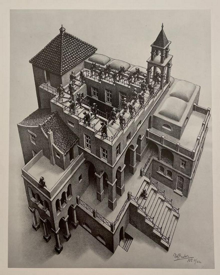 M.C. Escher - Ascending and Descending, 1960 (1 of 1)