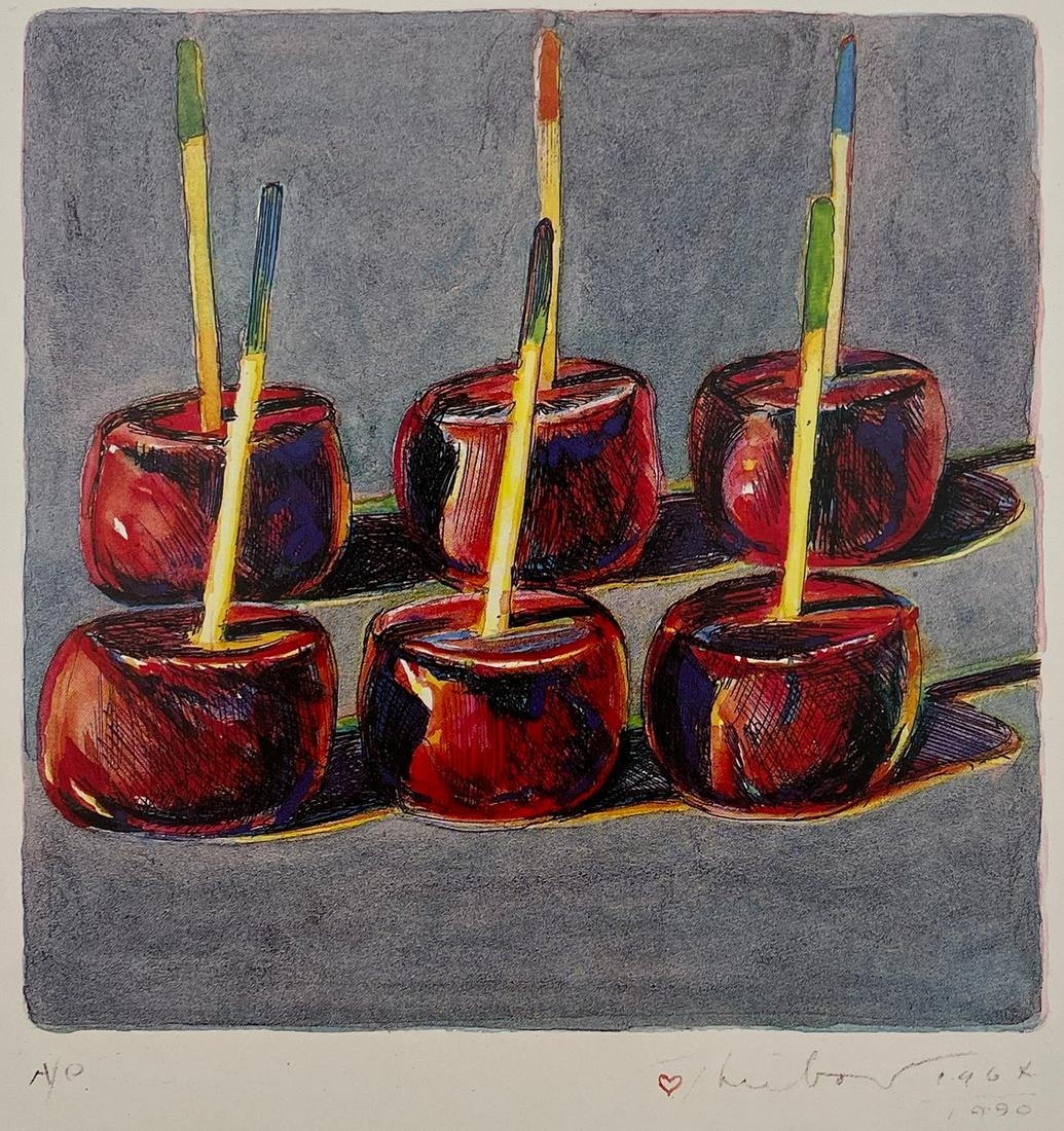 Wayne Thiebaud - Six Candied Apples, 1990 (1 of 1)