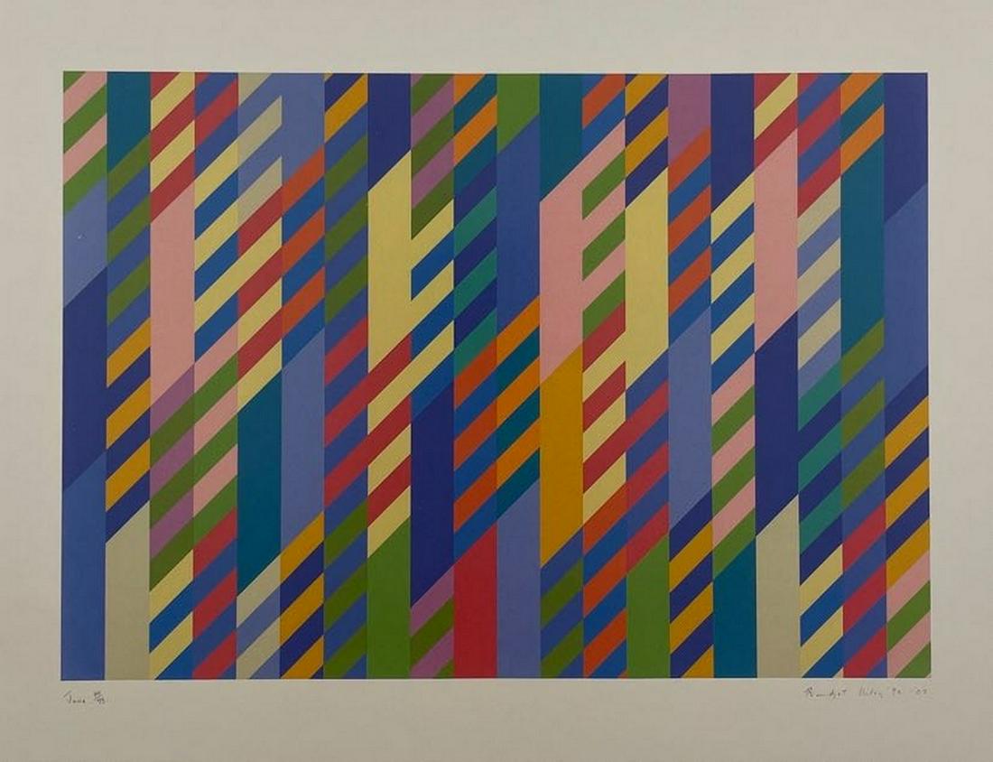 Bridget Riley - June, 2002 - Plate Signed (1 of 1)