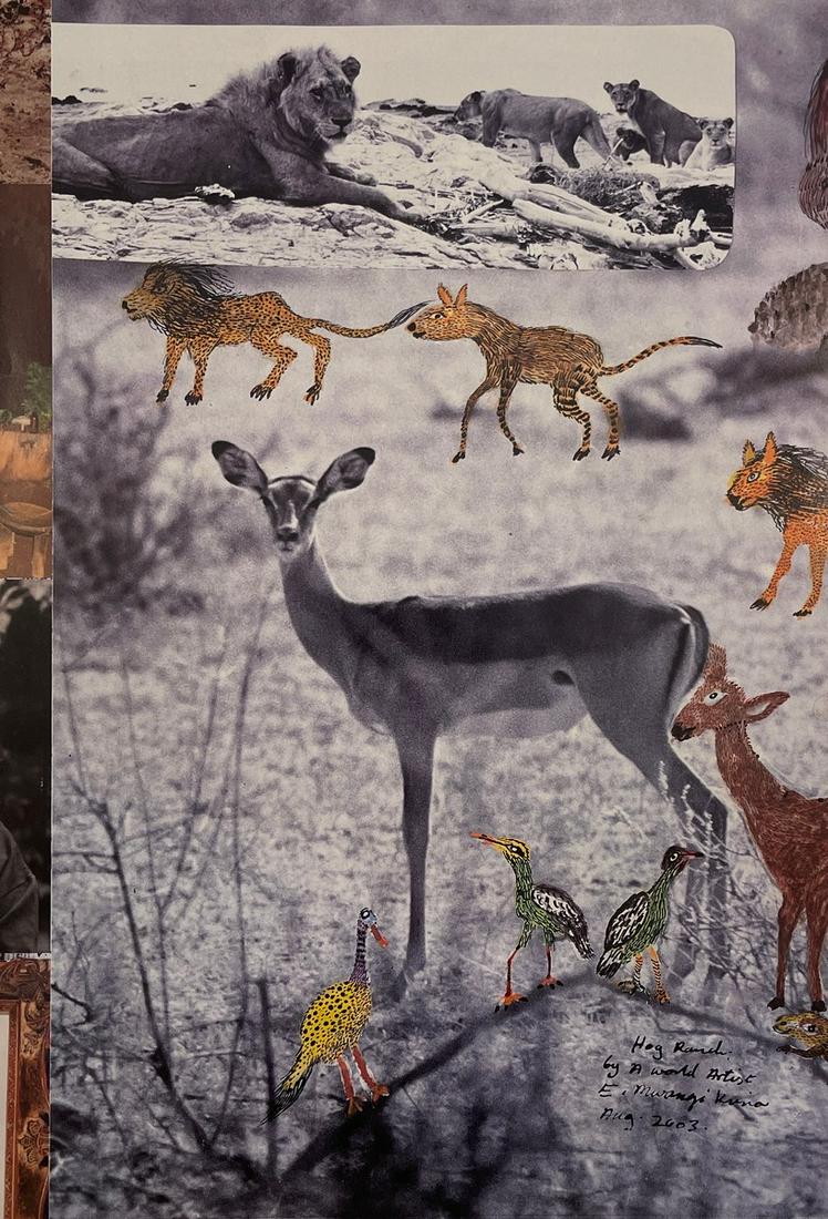 Peter Beard - Deer, Undated: PETER BEARD (1938-2020) Deer, Undated Print in Colors 10 1/4" x 14 1/2"