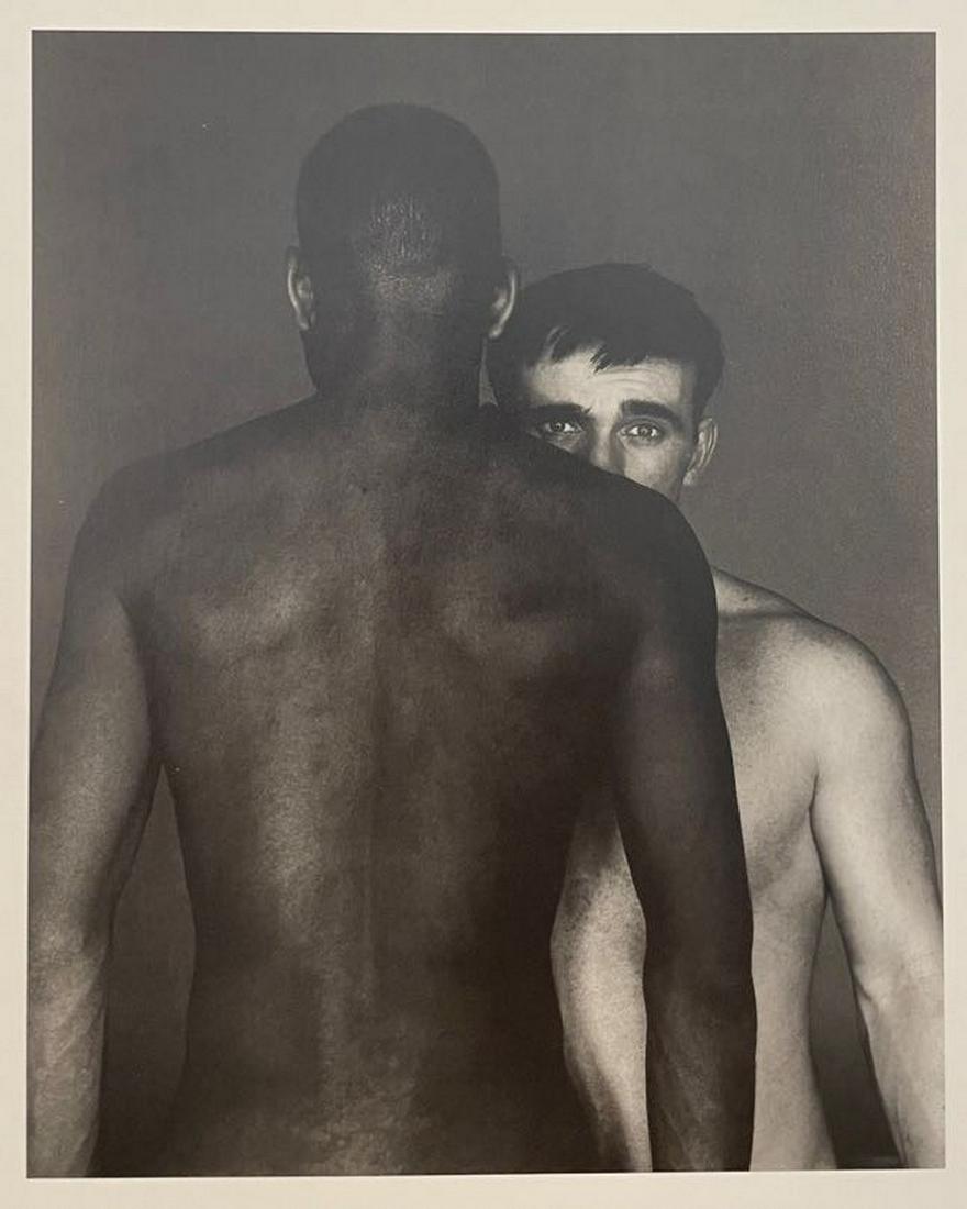 George Platt Lynes - John Leaphart and Robert McCarthy, 1952: GEORGE PLATT LYNES (1907-1955) John Leaphart and Robert "Buddy" McCarthy Print in Colors 6 1/4" x 7 3/4" George Platt Lynes was an American fashion photographer. His grayscale work is characterized by