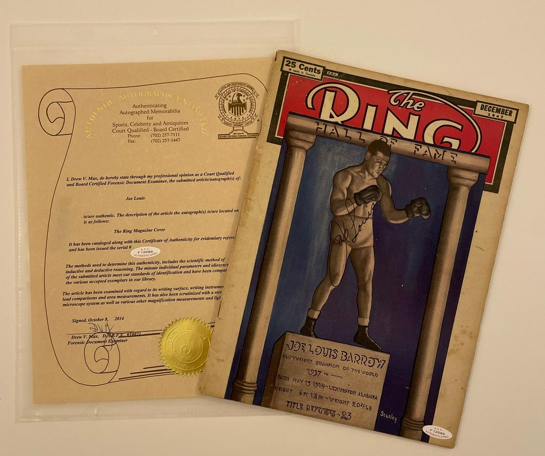 Joe Louis - Autographed Magazine (1 of 8)