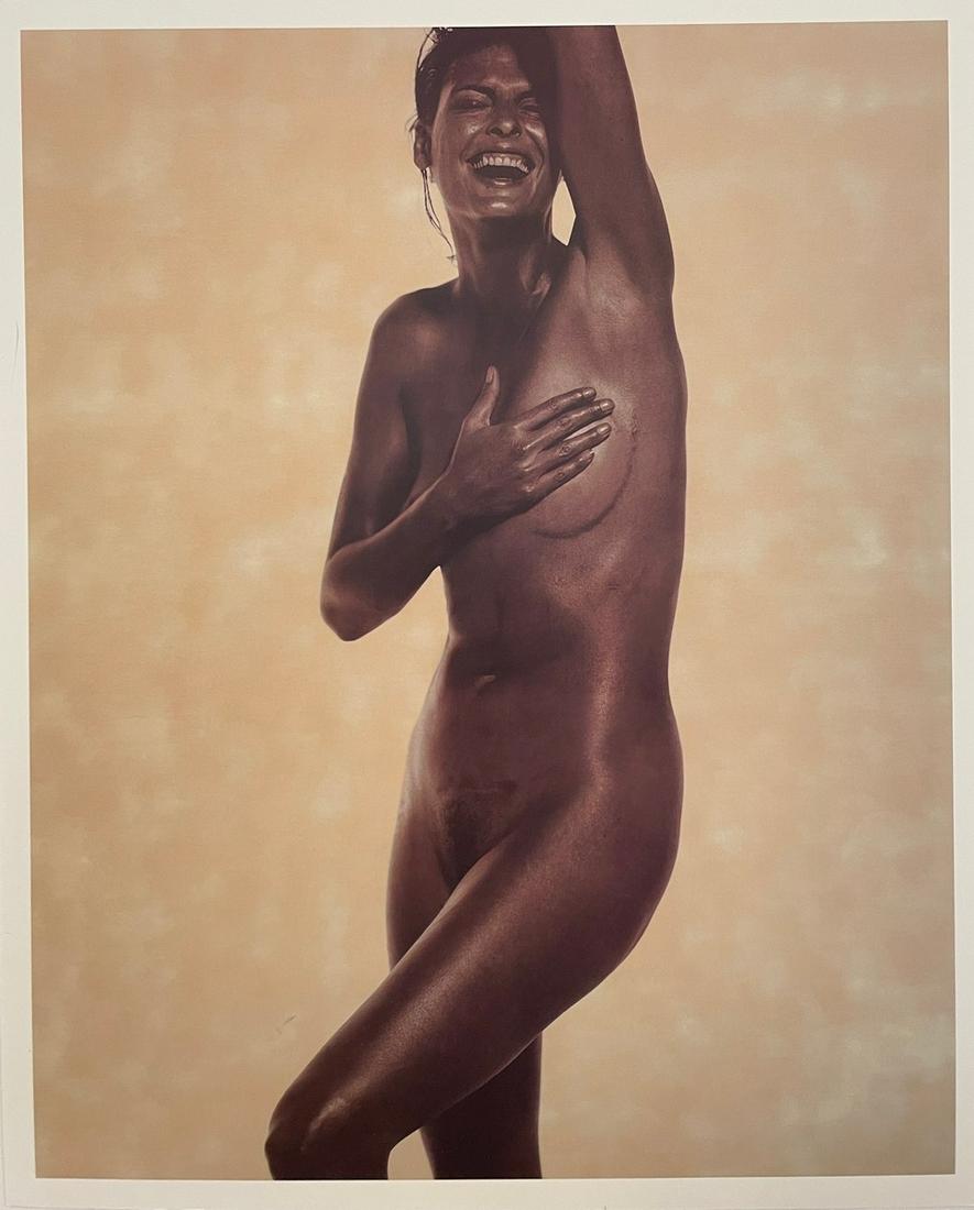 Karl Lagerfeld - Linda Evangelista: KARL LAGERFELD (1933-2019) Linda Evangelista Visionaire 23 Print in Colors 11.5 x 14 inches