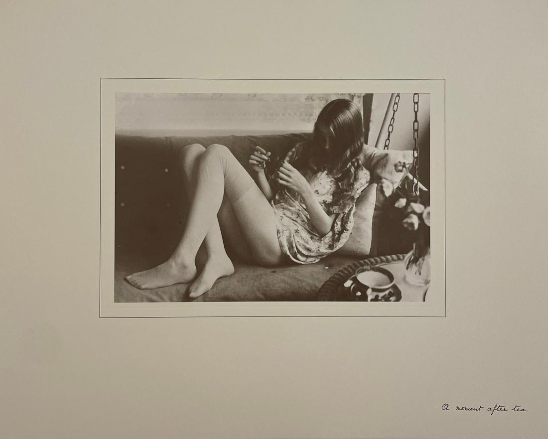David Hamilton - A Moment After Tea: DAVID HAMILTON (1933-2016) A Moment After Tea Print in Colors 11 3/4" x 14 3/4" David Hamilton (British, b.1933) is a celebrated photographer in both the United Kingdom and France, best-known for his