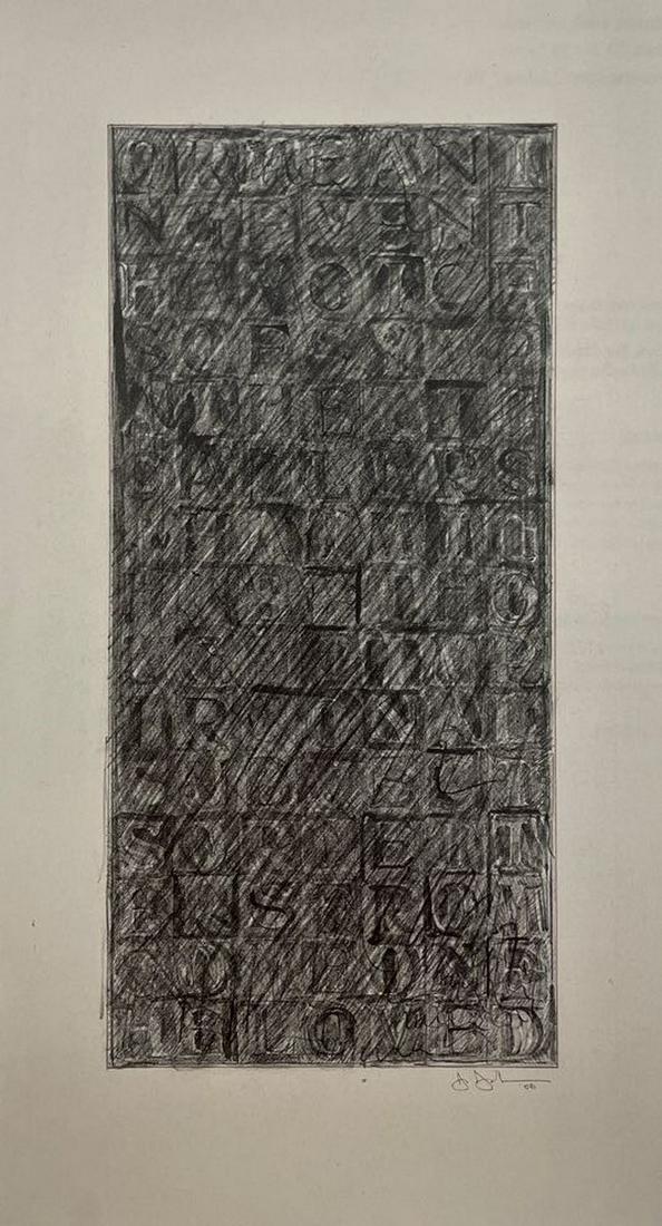 Jasper Johns - The Aim Was to Put a Poem Together, 2006 (1 of 1)