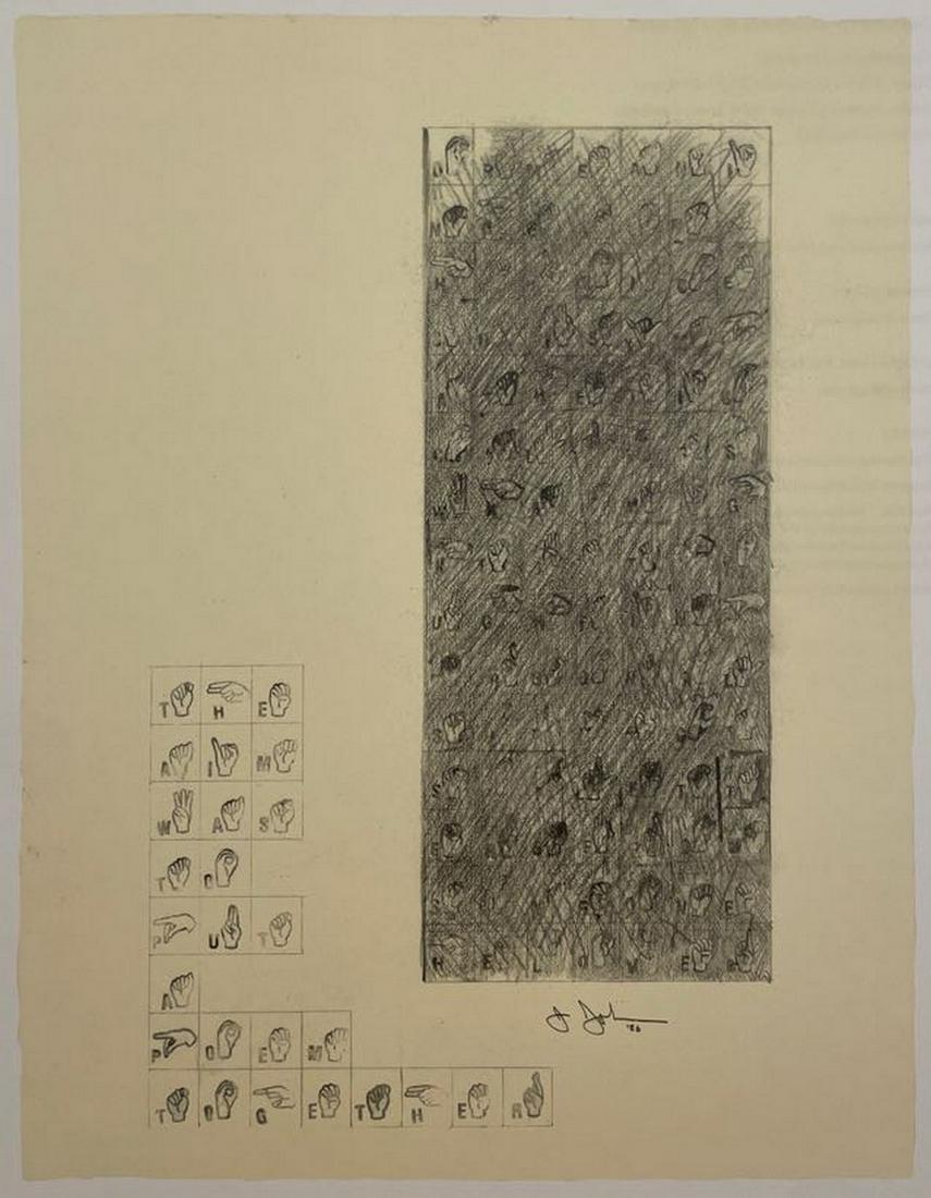 Jasper Johns - The Aim Was to Put a Poem Together, 2006 (1 of 1)