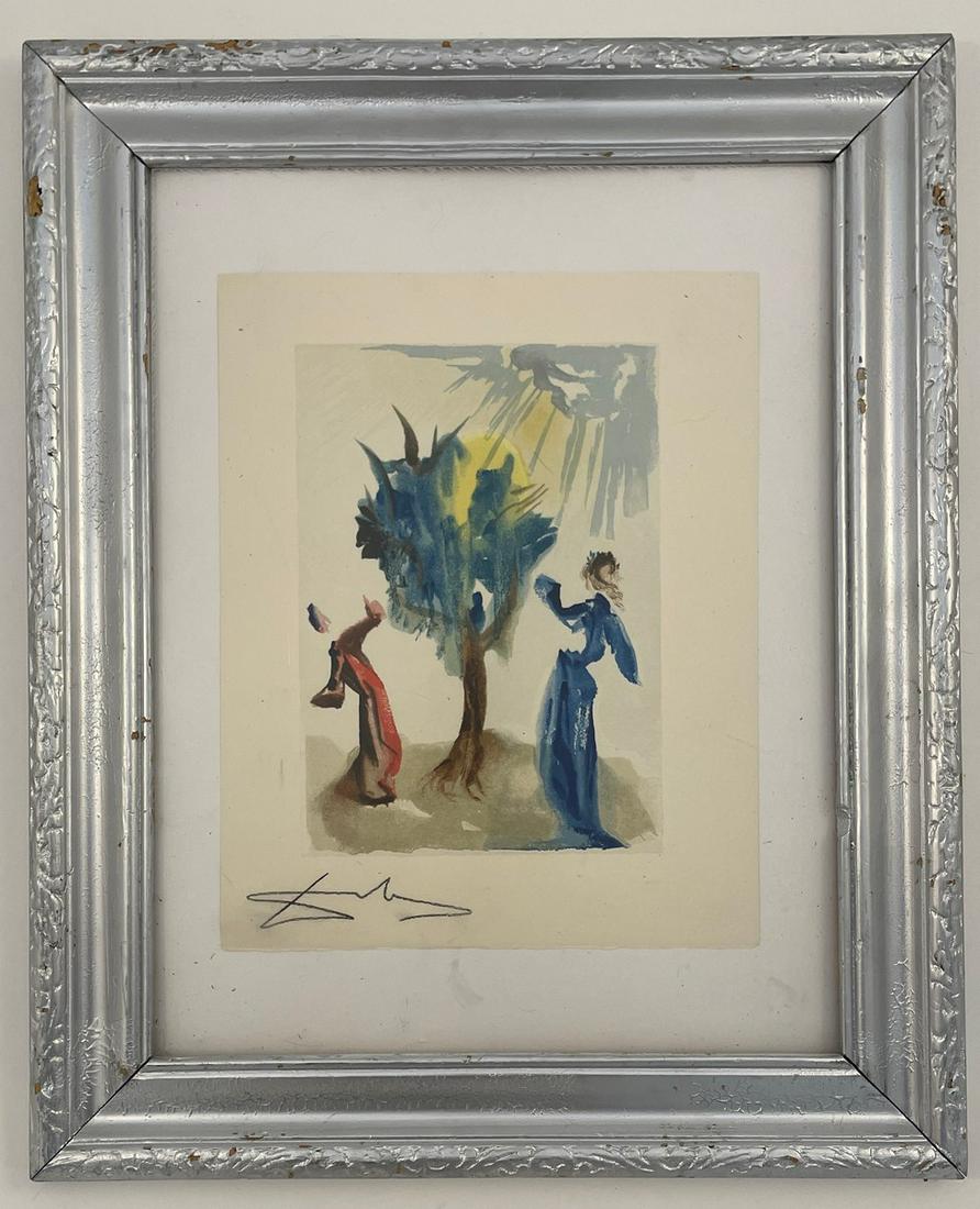 Salvador Dali - The Divine Comedy - Hand Signed Woodcut (1 of 4)
