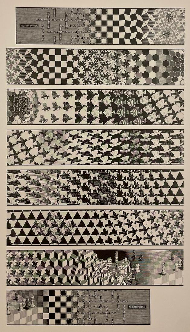 M.C. Escher - Metamorphosis III, 1967 (1 of 1)