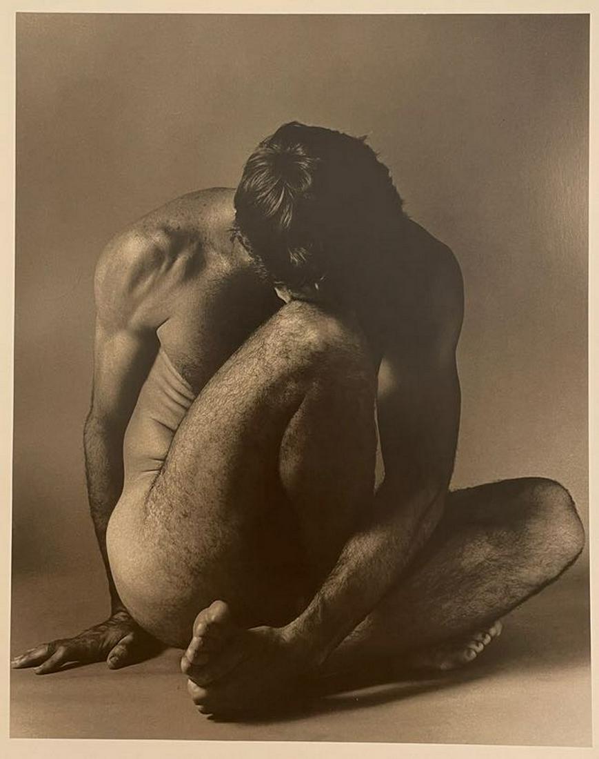 Ken Haak - Male Nude: KEN HAAK (1923-1991) Male Nude, Untitled Print in Colors 9 3/4" x 12 1/2"