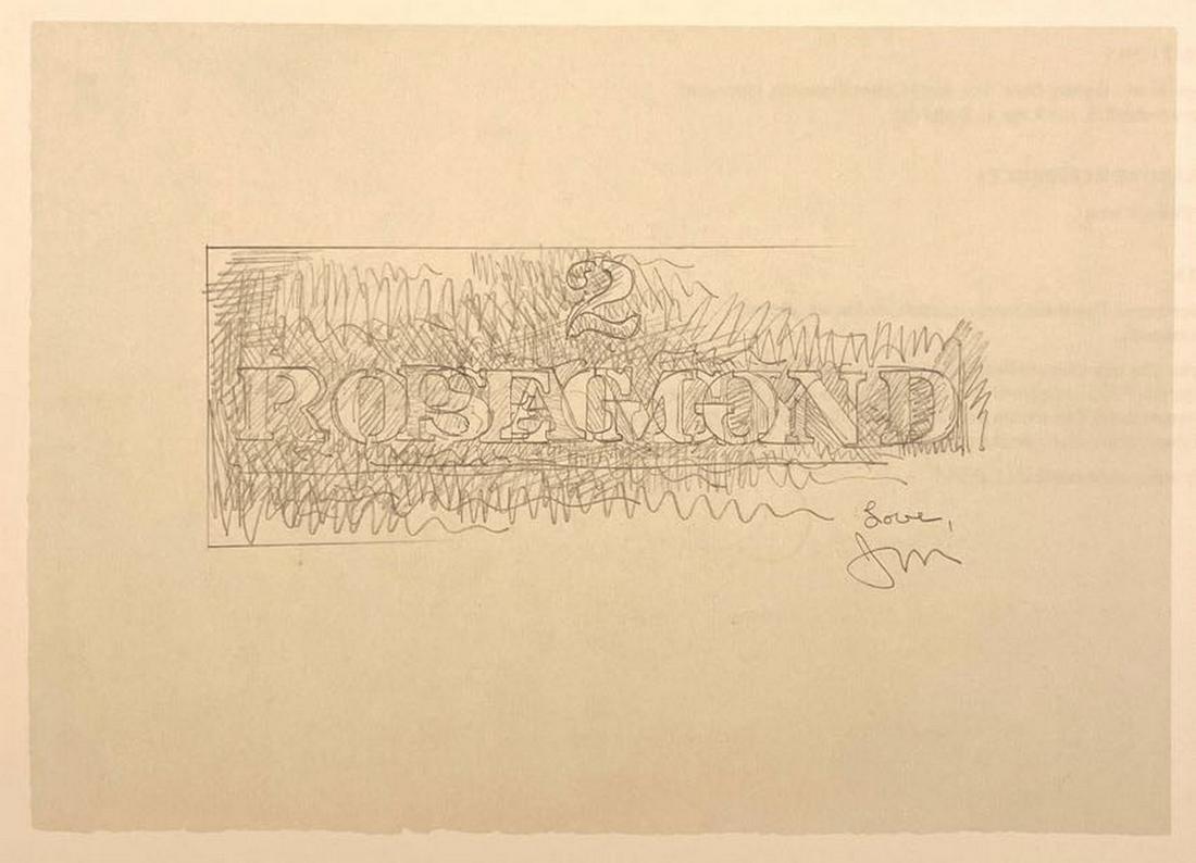 Jasper Johns - Drawing for Rosamond Bernier, 2006 (1 of 1)
